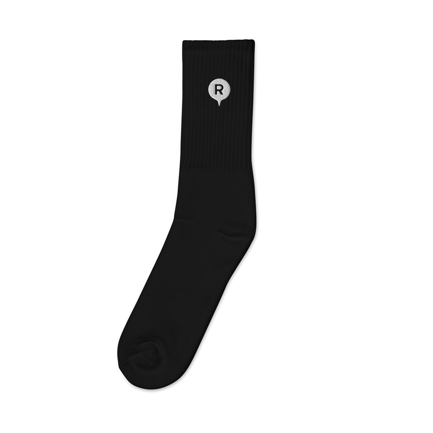 R Cotton Socks Black