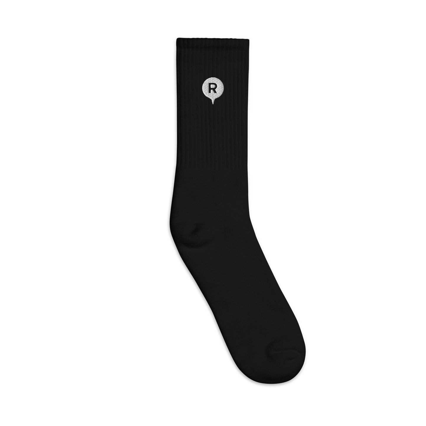 R Cotton Socks Black