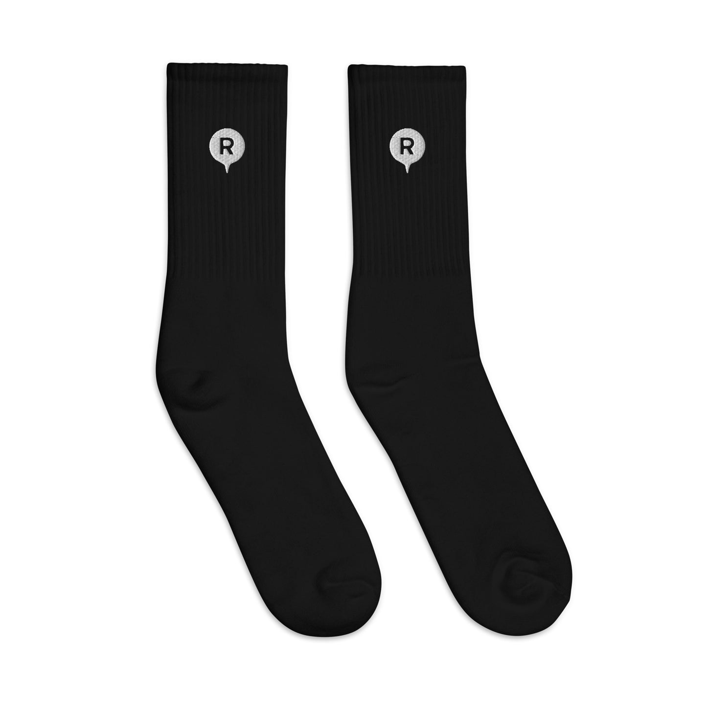 R Cotton Socks Black