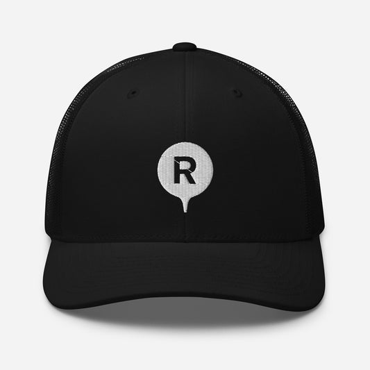 Runway Golf Trucker Hat Black/White