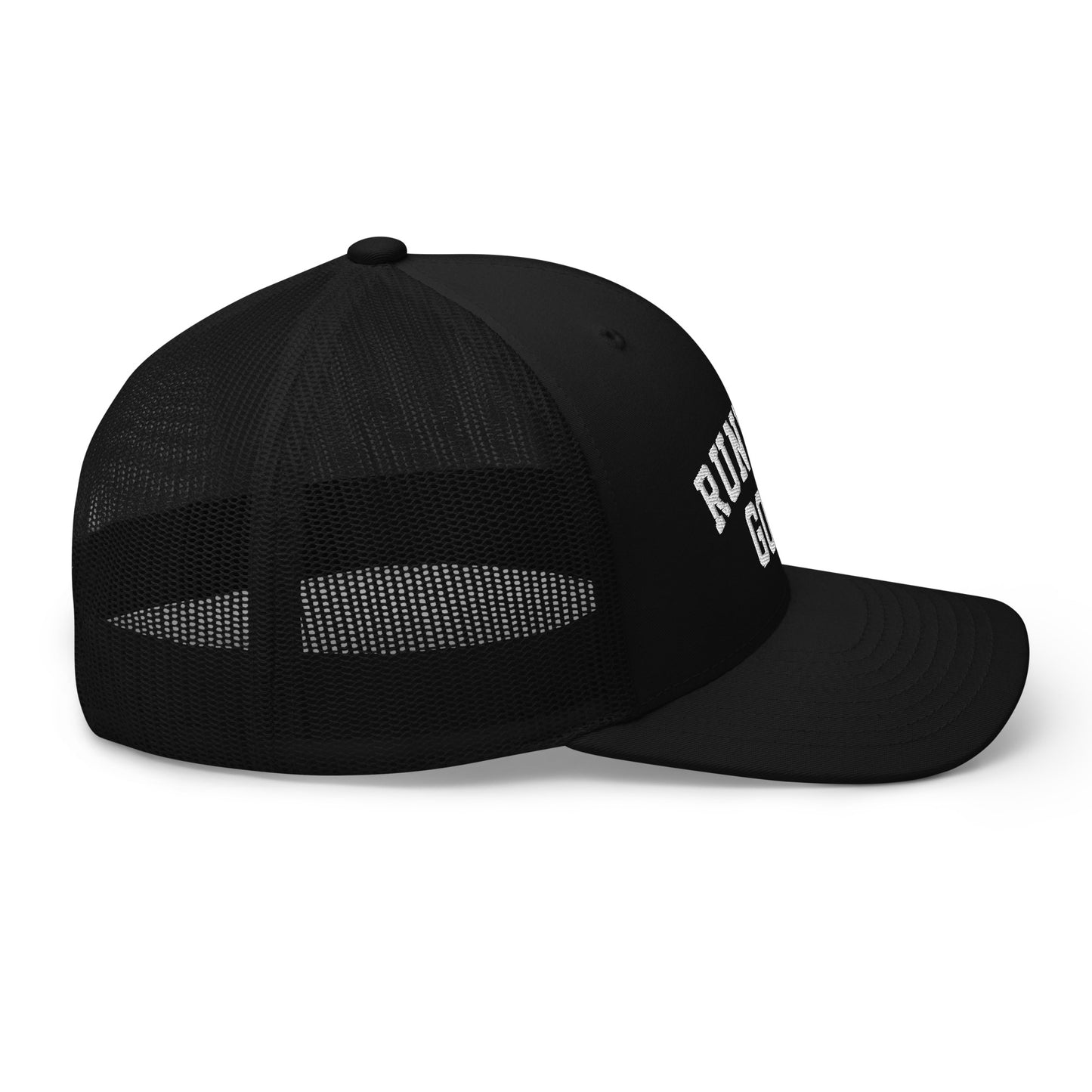 Runway Golf Varisty Trucker Hat Black/White